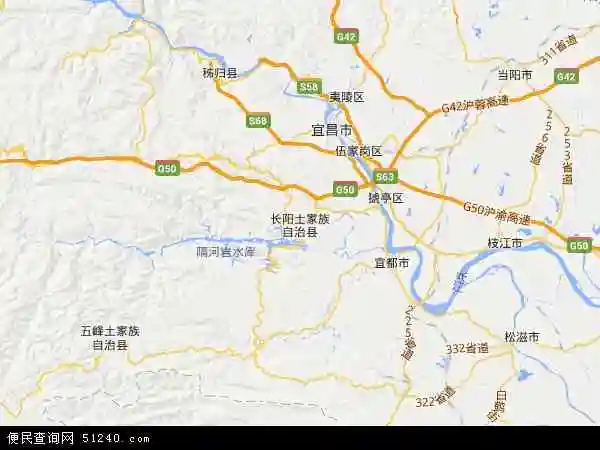 长阳土家族自治县电子地图 - 长阳土家族自治县高清地图 - 2021年长阳