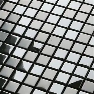 匠心马赛克e 银镜面银拉丝混拼背景墙贴304不锈钢银色亮面