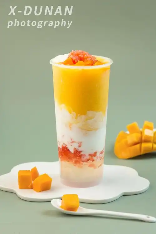 饮品奶茶水果茶杨枝甘露暴打柠檬茶