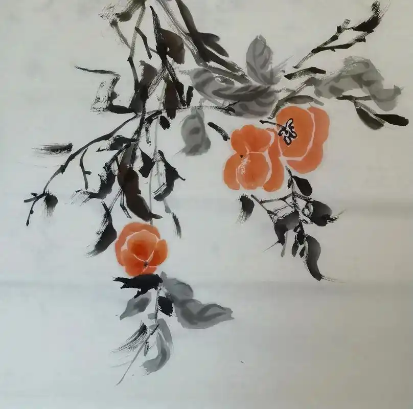 柿子#原创 #写意花鸟 #抖出我的艺术 #创作灵感 #国画  - 抖音
