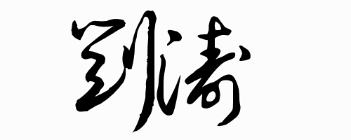 我的名字叫刘涛,艺术签名怎么写?