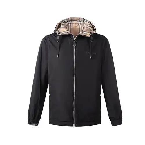 博柏利burberry男款双面穿连帽休闲夹克上衣外套8054481
