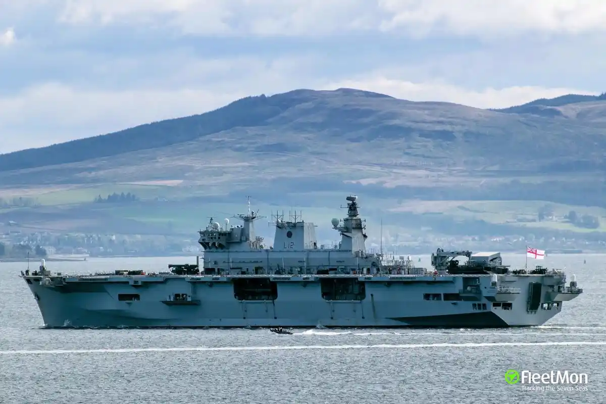 战舰欣赏:英国"海洋号"两栖攻击舰