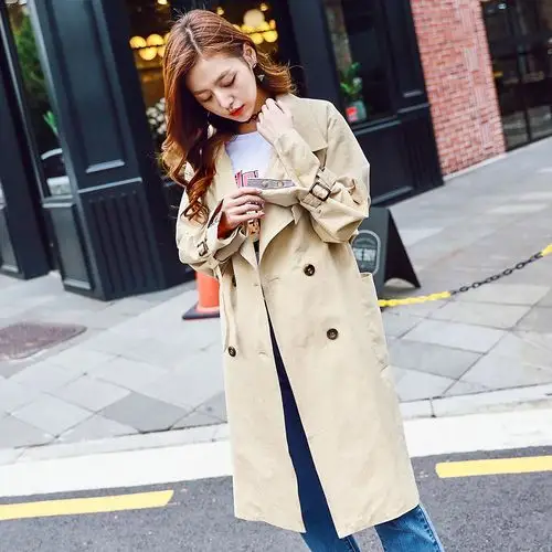 【全智贤明星同款】2018春季新款韩版女装春装通勤简约宽松休闲条纹