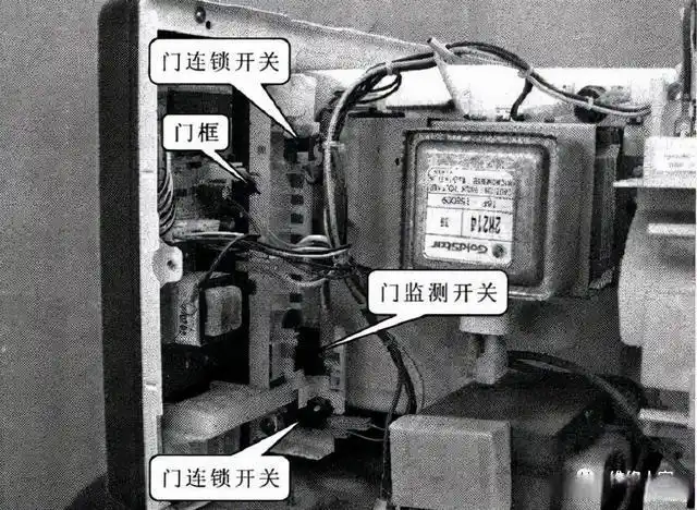 微波炉门开关组件结构及原理