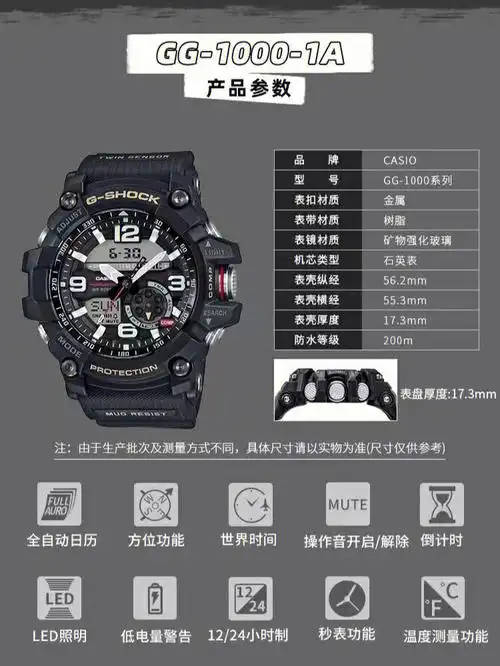 卡西欧著名的小泥王又飒又酷