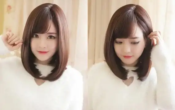 梨花头03》》》》》飘逸柔顺的秀发在造型上饱满有型,清纯的齐肩中发