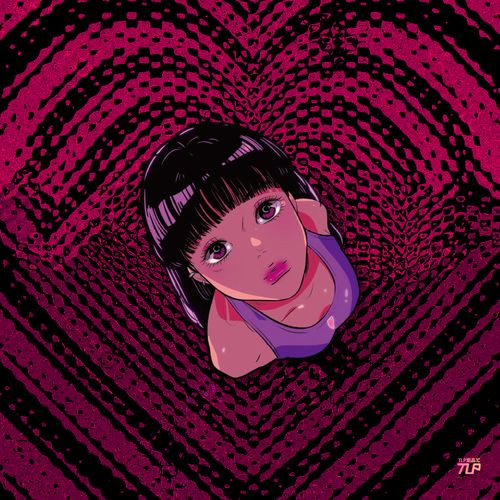 tlp反光贴纸 心情切片系列 抬头仰望的美少女 可爱个性女生贴纸