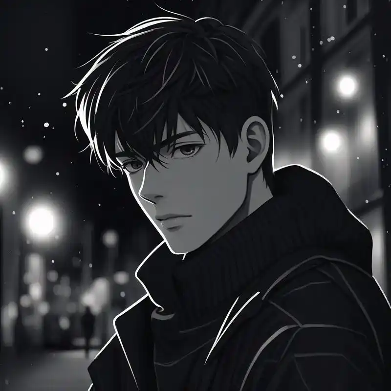 男生孤独绝望头像,伤感氛围拉满92