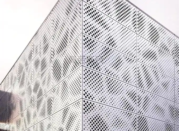 造型吊顶 镂空包柱铝单板 外墙冲孔板 不规则孔建筑铝单板幕墙