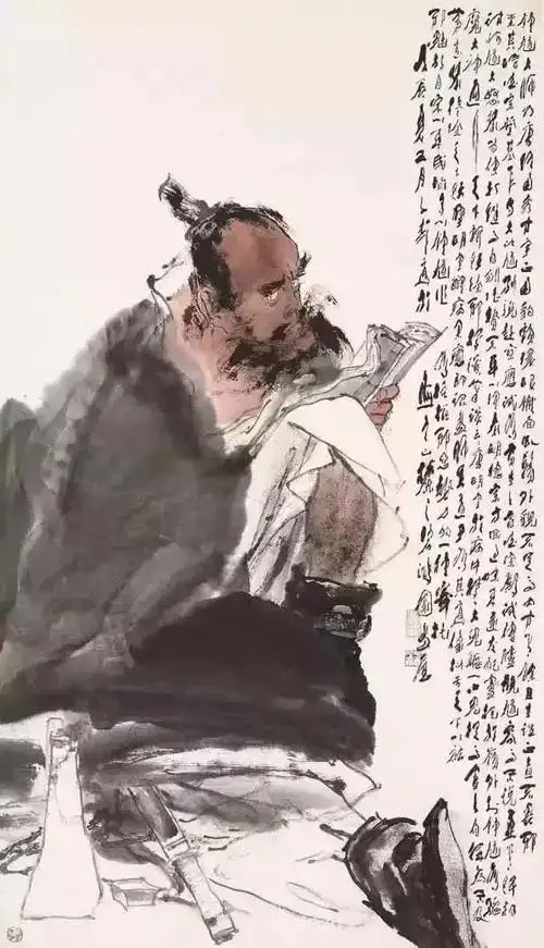 长安画派代表人物王子武人物画的精髓就这俩字
