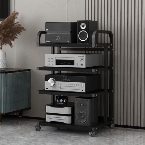 家用功放机架胆机支架音响投影仪点歌机调音台架子移动收纳架影院