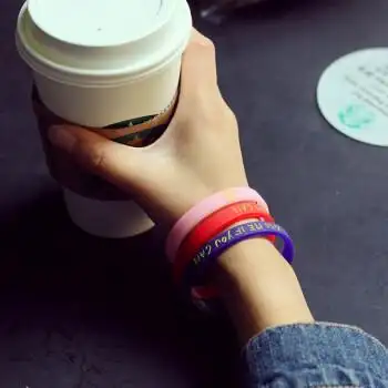 定制手环硅胶刻字情侣diy手环私人腕带活动橡胶手环运动篮球手环 笑脸
