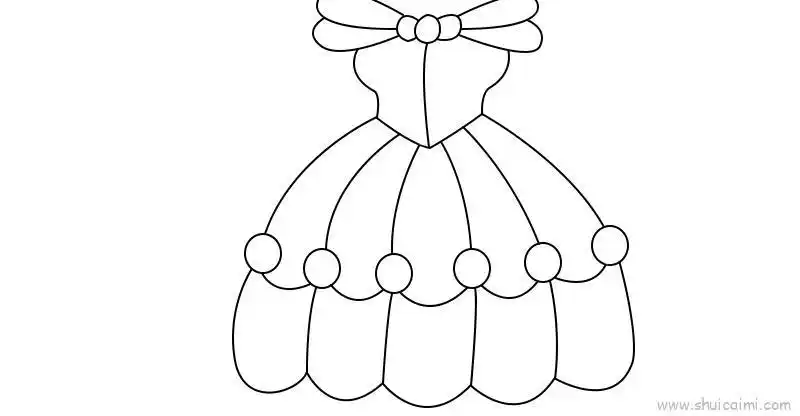 公主裙儿童画怎么画 公主裙简笔画步骤