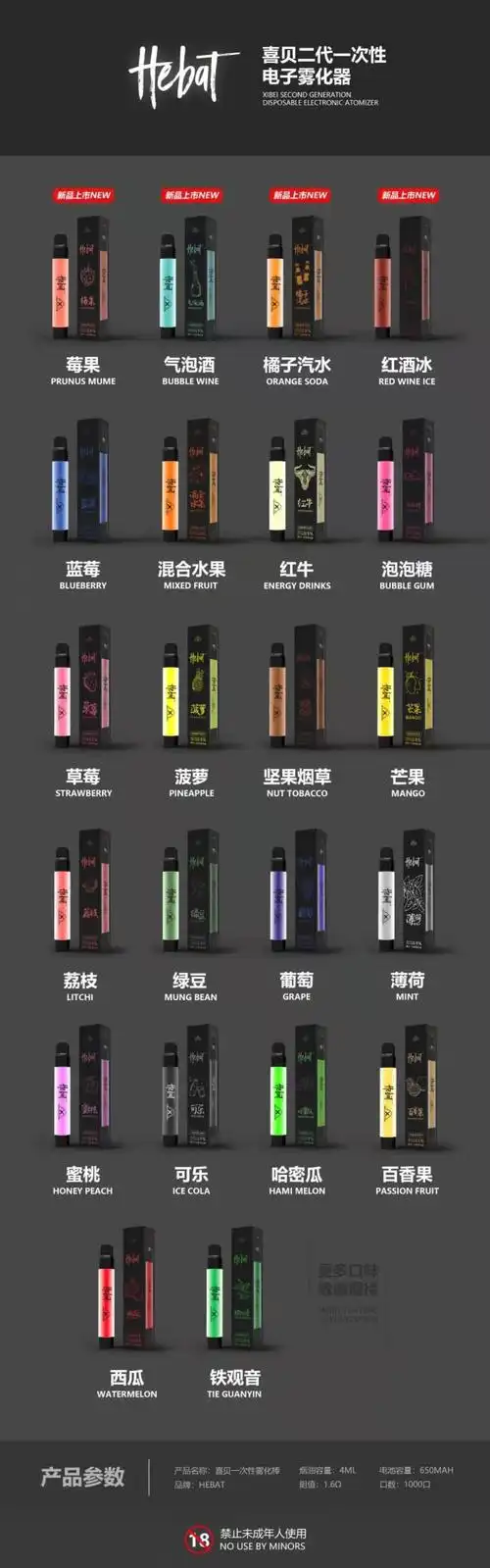 喜贝发光一次性电子烟简单评测配置介绍