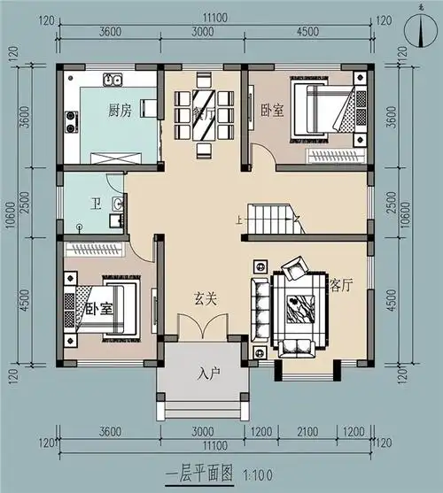 5套120平农村小别墅设计图,款款经典,实用