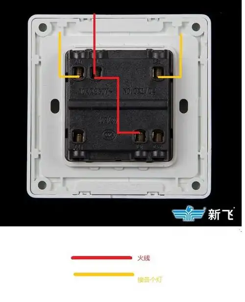 求助,这组双开单控线怎么接,在线等