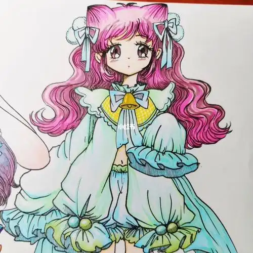 打卡  #绘画教程  #q版女孩  #q版动漫女生  #可爱女生  #插画  #手绘