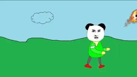 沙雕动漫,小绿踢球