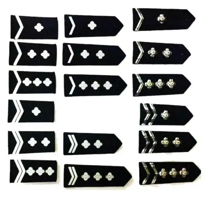 辅警警衔(不同地区略有不同)民警(学员,见习)警衔常见错误:穿非警用