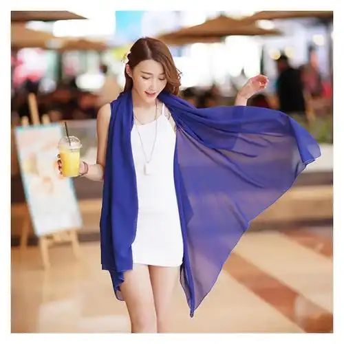 淘宝热卖2016新款女士百变丝巾雪纺防晒衣魔术丝巾潮流披肩