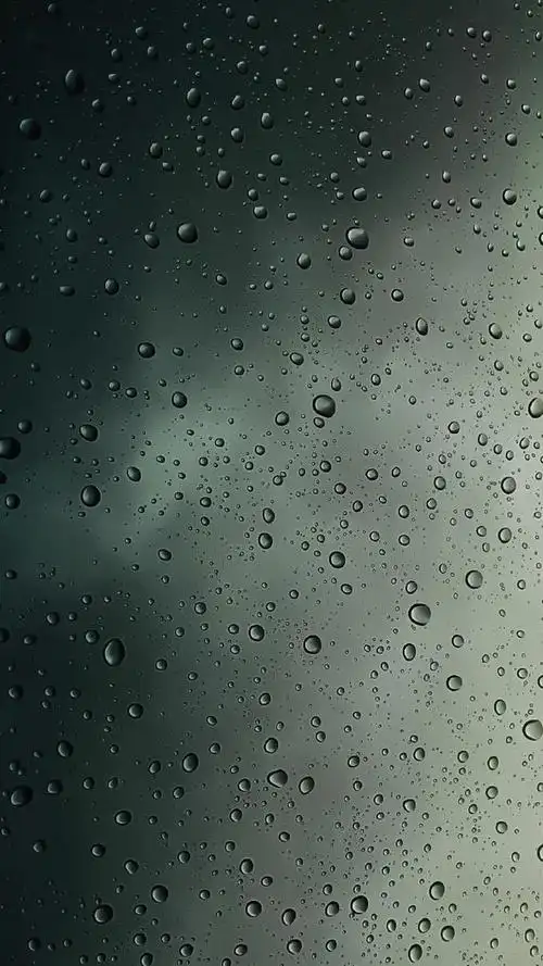 壁纸水滴绿色壁纸水滴屏融为一体