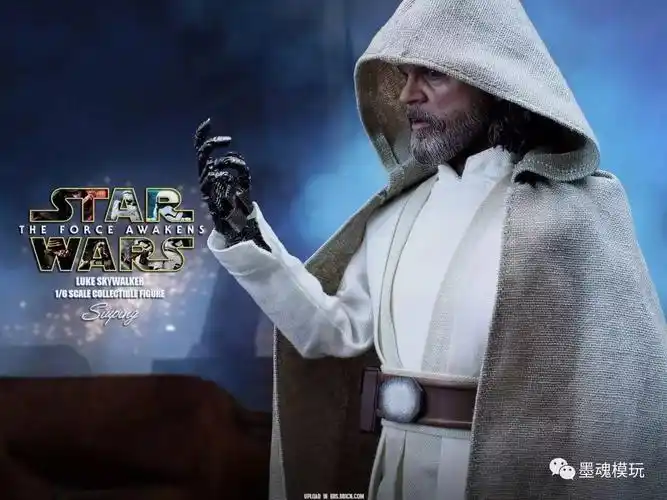 多人开箱:hottoys 1/6 - 卢克·天行者老年版/r2d2/k2so/枪炮兵