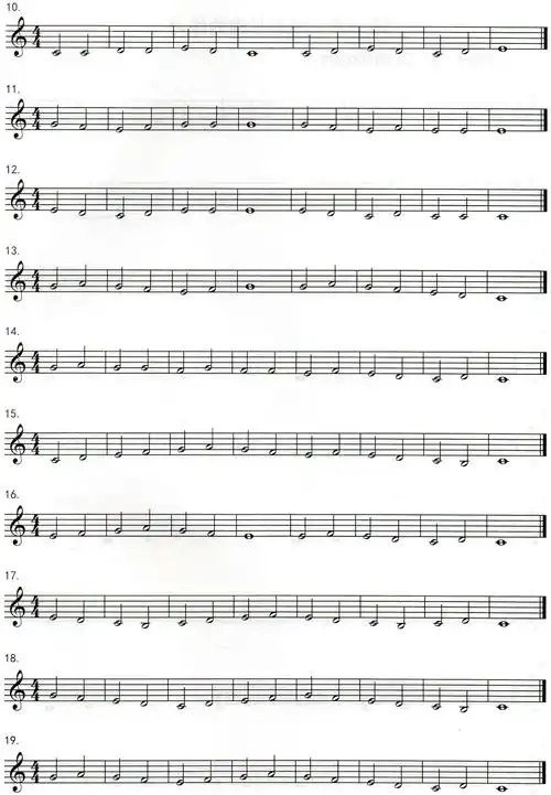 视唱基础练习～学前视唱练习曲