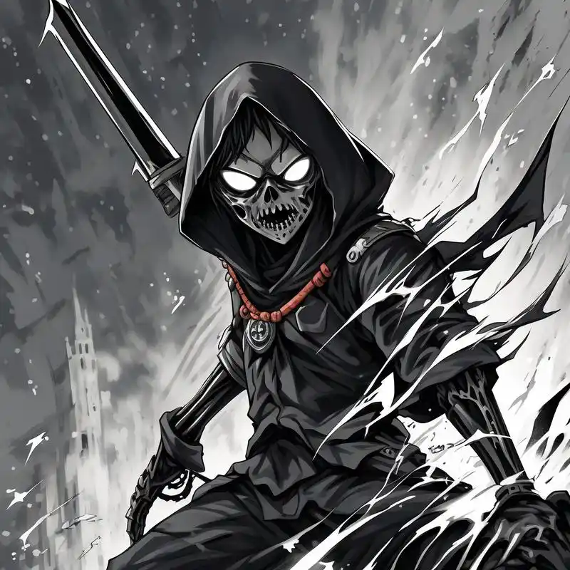 谁能拒绝这么帅气的死神头像呢?