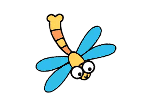 蜻蜓简笔画彩色步骤小动物