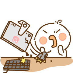 砸了电脑,不干活了