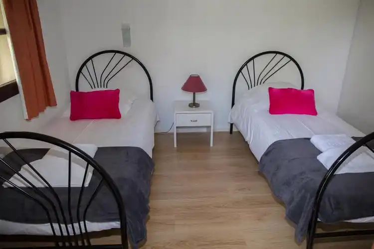 两个,单人床,舒适,卧室,鲜明,房子