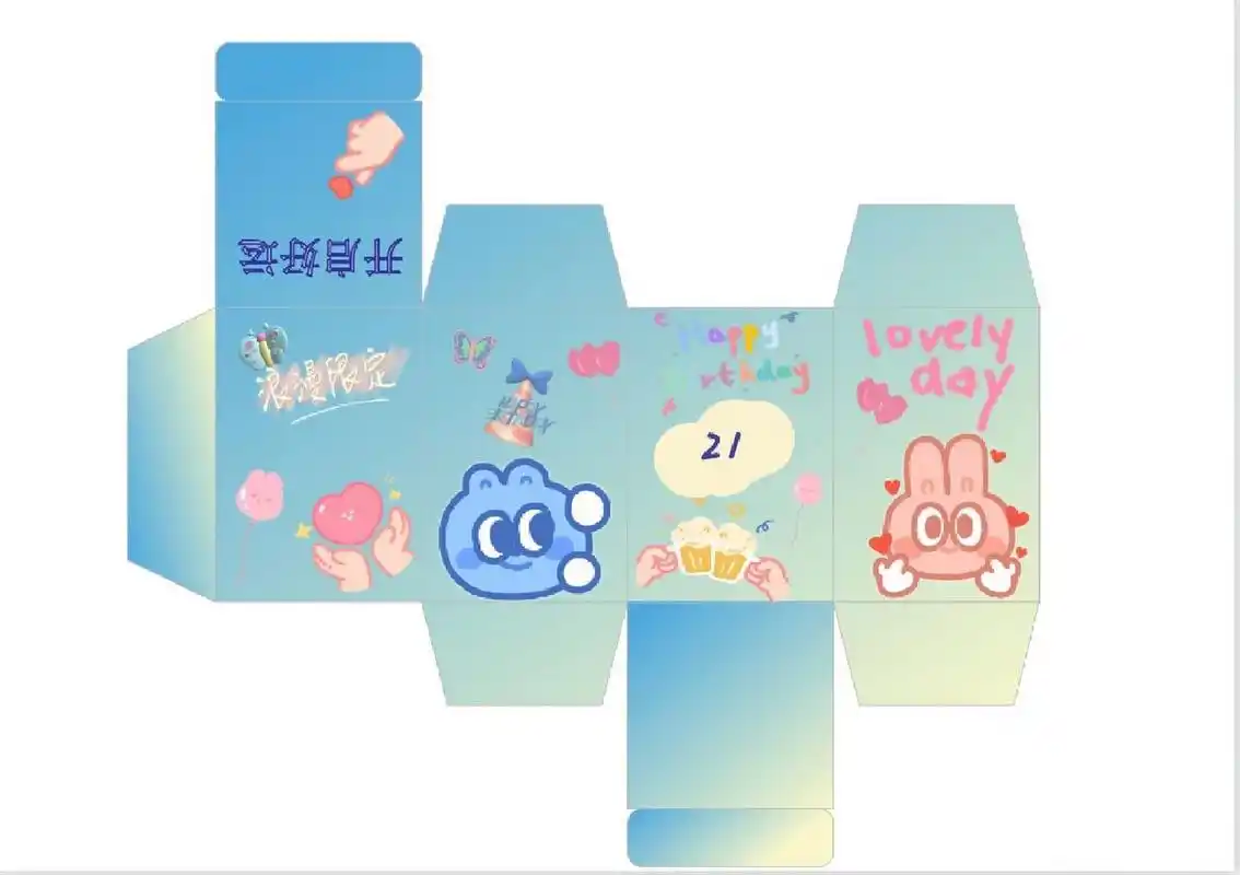 超简单的自制盲盒,打印出来才不到1490 制作盲盒我在94搜的教程