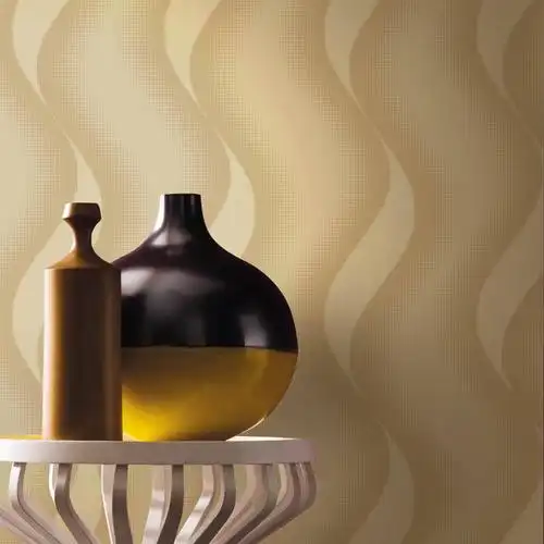 7平米比利时进口双层无纺纸 奢华洒金工艺 客厅满铺壁纸 香槟色 02洒