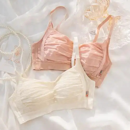 抹胸式内衣女学生高中纯欲薄款显胸小调整型无钢圈聚拢小胸文胸罩