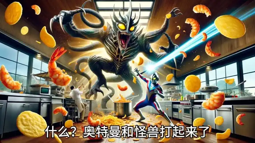 奥特曼和大怪兽决斗