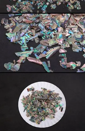 韩国鲍鱼贝壳片新西兰螺钿碎片镶嵌漆器漆艺漆画材料推光金缮修复