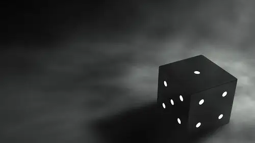 黑灰色立方体三维图形-设计高清壁纸