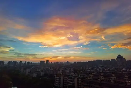 今天傍晚杭州的天空有点美 你的朋友圈被刷屏了吗?