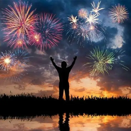 烟火通明夜空头像图片励志