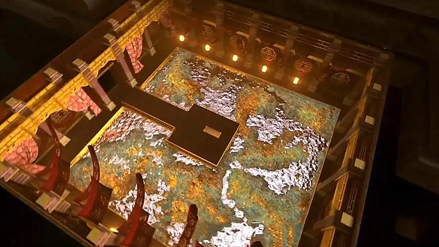 秦始皇陵地宫内的想象图