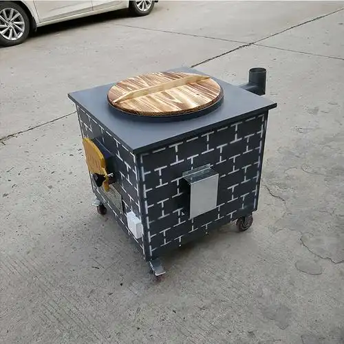 柴火灶移动烧木柴材火无烟土锅灶桌家用地锅鸡铁锅炖土灶台 0.9*1.