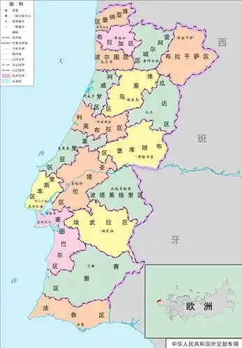 葡萄牙地图