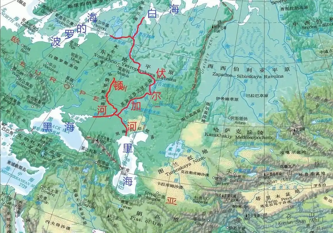 世界上最大的湖泊"里海"中的船只,能不能航行到黑海里面去?