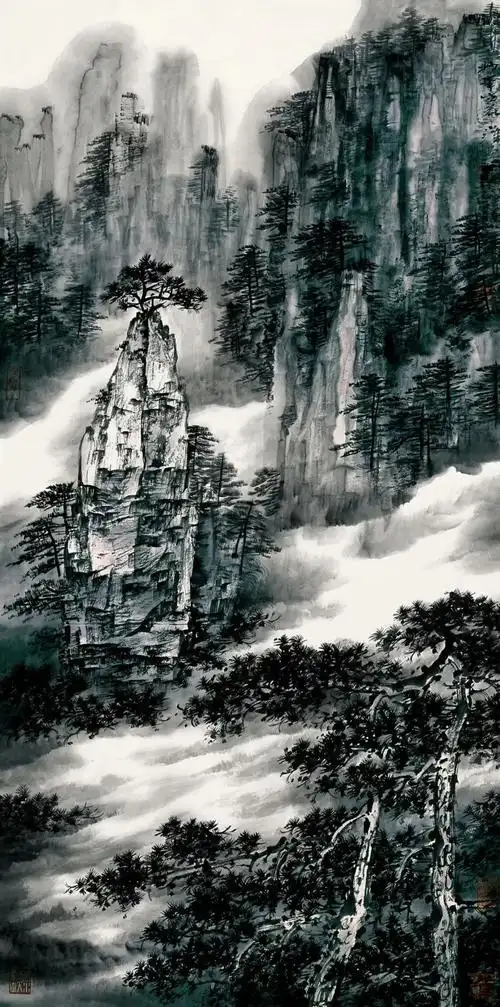 品鉴‖旷小津山水画作品欣赏