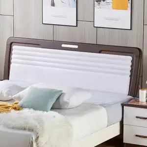 板式床头简约现代落地床头板卧室床靠背单买新中式免漆床板双人床