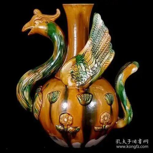 宋三彩系 龙凤瓶