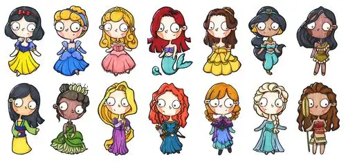 迪士尼公主大眼妹