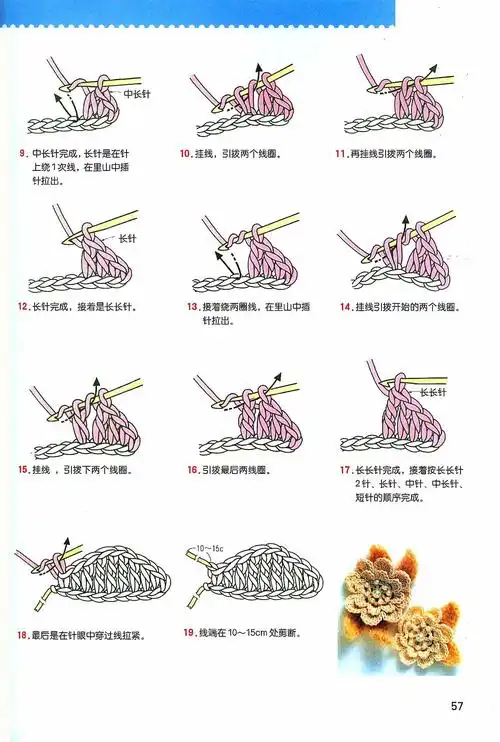 [基础教程] 钩针编织基础教程 第三期