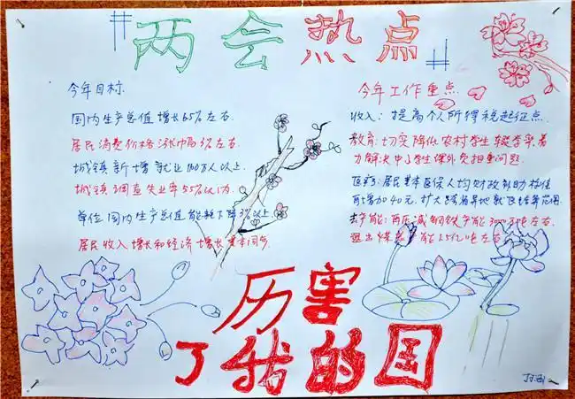 国家大事我关心政治手抄报政治手抄报